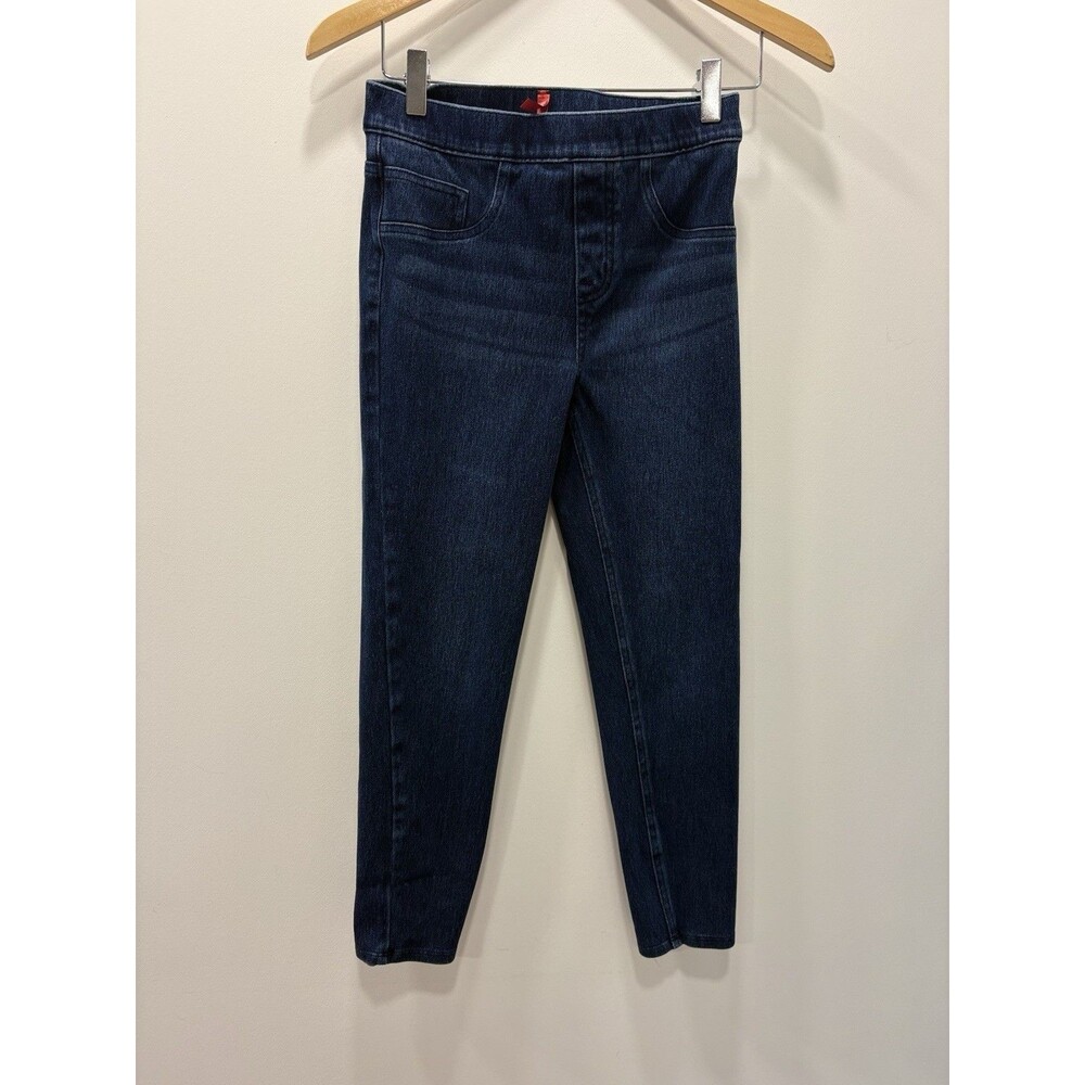 Spanx Women S Dark Wash Denim Jean Leggings Jeggings Skinny Pull On Stretch
